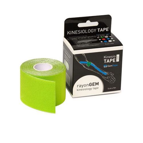GM rayon kinesiology tape hedvábný 5cm x 5m limetka