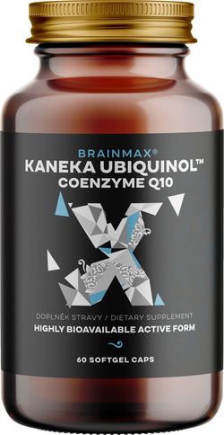BrainMax Koenzym Q10, Ubiquinol, Kaneka, 100 mg, 60 softgel kapslí