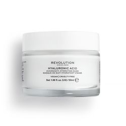 Revolution Skincare Hyaluronic Acid Overnight Hydrating maska na obličej 50 ml