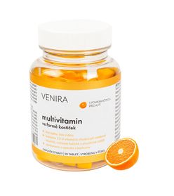 Venira Multivitamin ve formě kostiček pomeranč 90 tablet