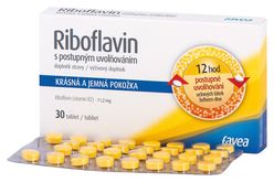 Favea Riboflavin s postupným uvolňováním 30 tablet