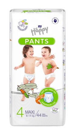 Bella Baby Happy Pants vel. 4 Maxi plenkové kalhotky 44 ks