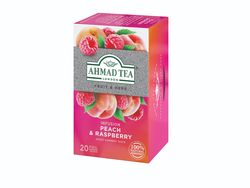 Ahmad Tea Peach&Raspberry porcovaný čaj 20x2 g