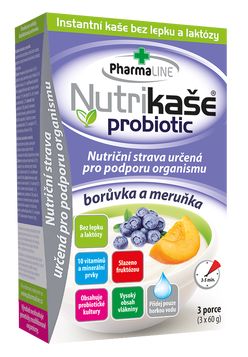 Nutrikaše probiotic meruňka a borůvka 3x60 g