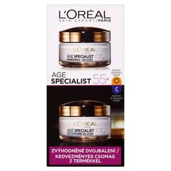 Loréal Paris Age Specialist 55+ Duopack denní + noční krém 2x50 ml