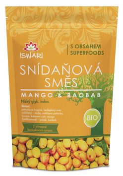 Iswari BIO Snídaňová směs mango-baobab 300 g