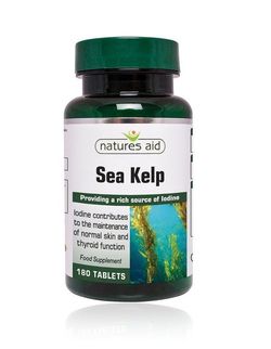 Natures Aid Jód z mořského kelpu 180 tablet