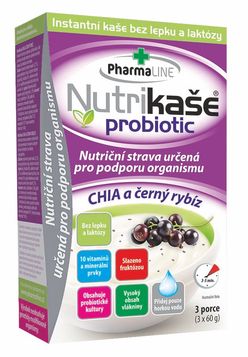 Nutrikaše probiotic Chia a černý rybíz 3x60 g