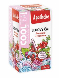 Apotheke CoolTea Brusinka s malinou porcovaný čaj 20x2 g