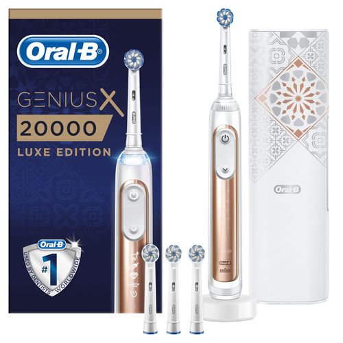 Oral-B Genius X 20000 Luxe Edition Rose Gold elektrický zubní kartáček