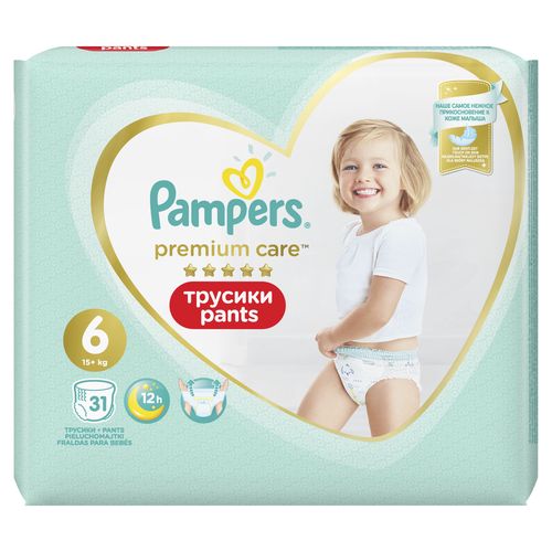 Pampers Premium Care vel. 6 kalhotkové plenky 31 ks