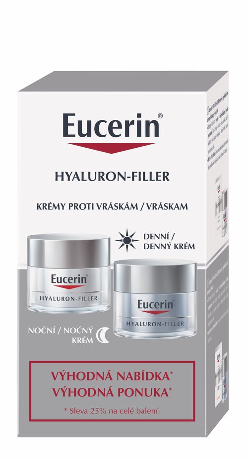 Eucerin Hyaluron-Filler duopack denní + noční krém