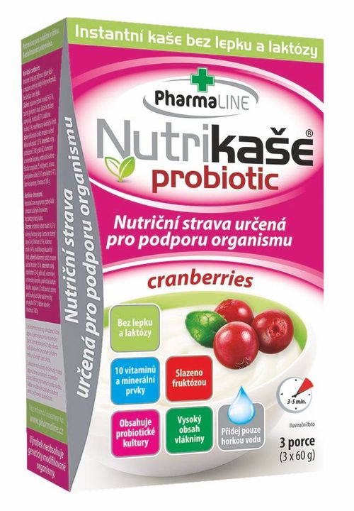 Nutrikaše probiotic cranberries 3x60 g