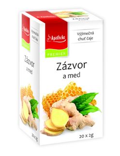 Apotheke Zázvor a med čaj nálevové sáčky 20x 2 g