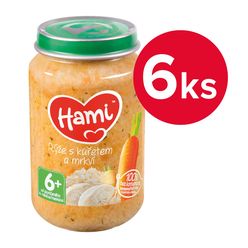 Hami Rýže s kuřetem a mrkví 6m+ 6x200 g