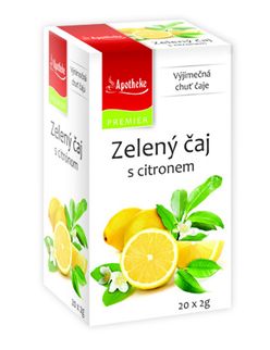 Apotheke Zelený čaj s citronem nálevové sáčky 20x 2 g