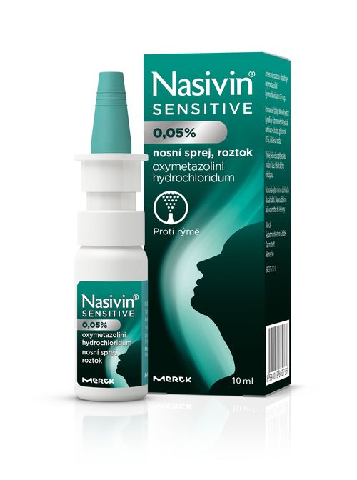 Nasivin Sensitive 0,05% pro dospělé a děti od 6 let nosní sprej 10 ml