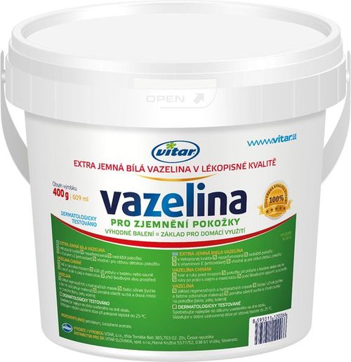 Vitar Vazelína extra jemná bílá 400 g