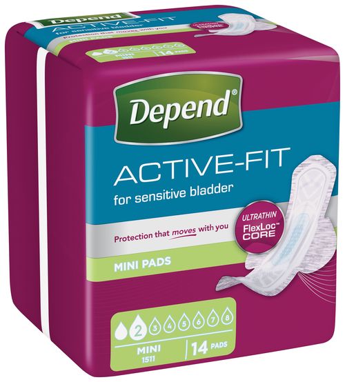 Depend Active-Fit Mini inkontinenční vložky 14 ks