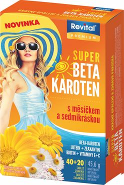 Revital Super Betakaroten s měsíčkem a sedmikráskou 40+20 tablet