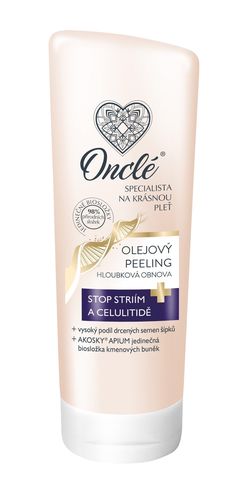 Onclé Olejový peeling s kmenovými buňkami proti striím a celulitidě 200 ml