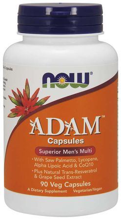 NOW® Foods NOW Adam, Multivitamin pro muže, 90 rostlinných kapslí