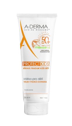 A-derma Protect Kids SPF50+ mléko pro děti 250 ml