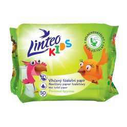 Linteo Kids Vlhčený toaletní papír pro děti 50 ks