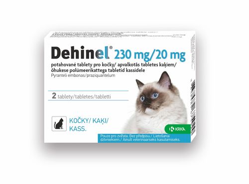 Dehinel pro kočky 230 mg/20 mg 2 tablety