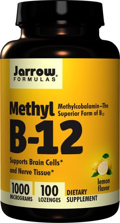 Jarrow Formulas Jarrow Methyl B-12, 1000mcg, 100 pastilek