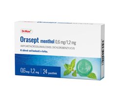 Dr.Max Orasept Menthol 0,6 mg/1,2 mg 24 pastilek