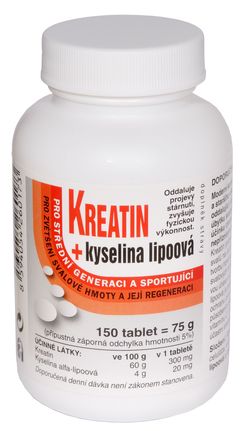 Naturvita Kreatin + Kyselina lipoová 150 tablet