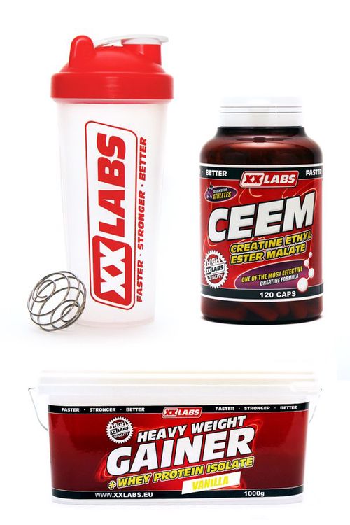 Xxlabs CEEM cps.120 + Heavy Weight Gainer vanilka 1000g + šejkr