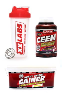 Xxlabs CEEM cps.120 + Heavy Weight Gainer vanilka 1000g + šejkr