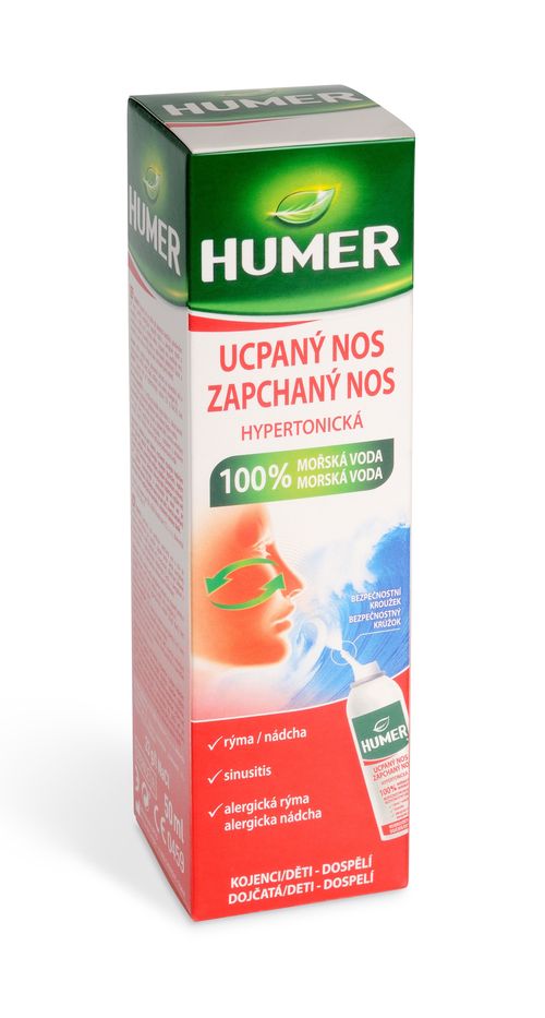 Humer Ucpaný nos 100% mořská voda hypertonická 50 ml