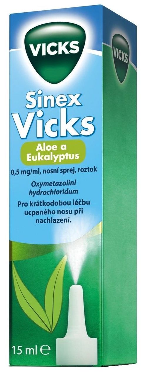 Vicks Sinex Aloe a Eukalyptus nosní sprej 15 ml