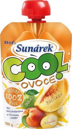 Sunárek Cool ovoce Broskev jablko banán kapsička 120 g