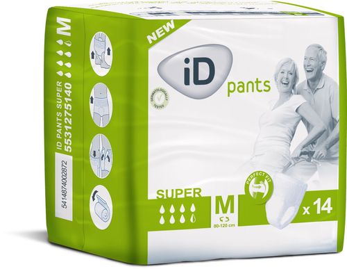 iD Pants Medium Super plenkové kalhotky navlékací 14 ks