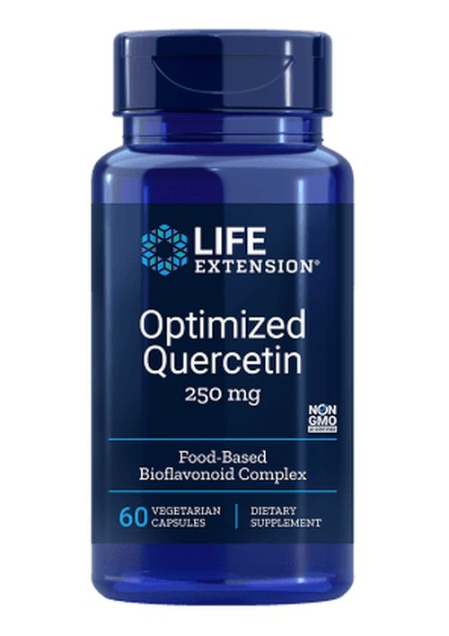 Life Extension, Optimized Quercetin, 250 mg, 60 rostlinných kapslí