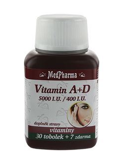 Medpharma Vitamín A+D 5000 I.U./400 I.U. 37 tobolek