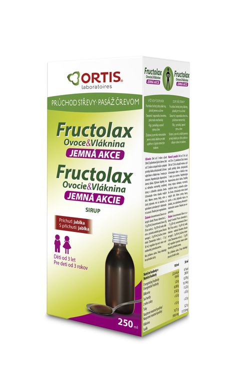 Ortis Fructolax Ovoce & Vláknina sirup 250 ml