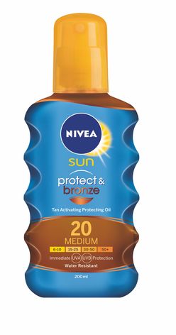 NIVEA SUN Olej na opalování Protect&Bronze OF20 200ml