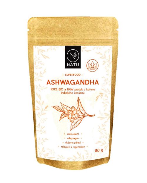 NATU Ashwagandha BIO prášek 80 g