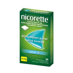 Nicorette Icemint Gum 4 mg léčivá žvýkací guma 30 žvýkaček