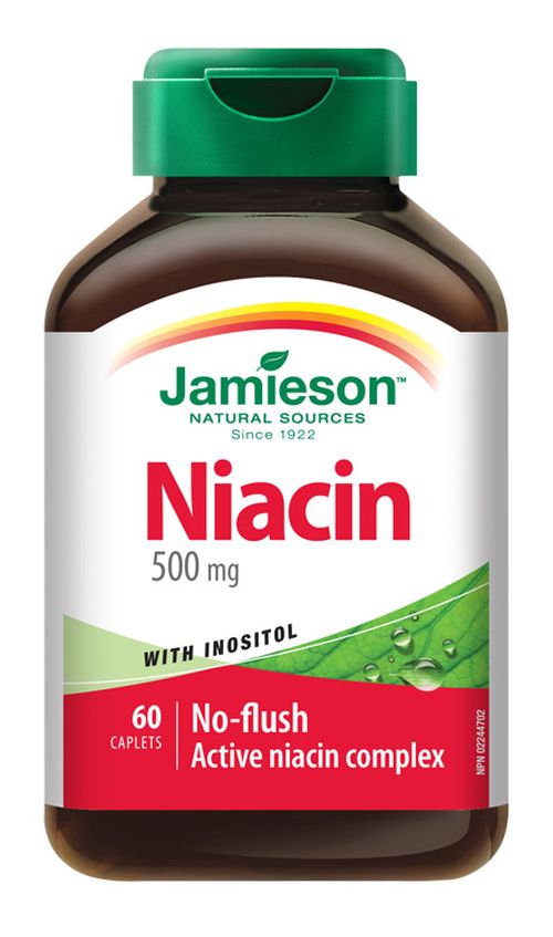 Jamieson Niacin 500 mg s inositolem 60 tablet