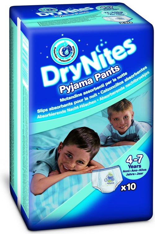 Huggies DryNites Boy vel. M 17-30 kg absorpční kalhotky 10 ks