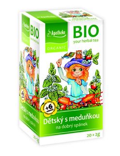 Apotheke BIO Dětský ovocný čaj s meduňkou nálevové sáčky 20x 2 g