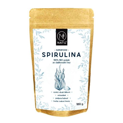 NATU Spirulina BIO prášek 180 g