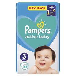 Pampers Active Baby vel. 3 Midi dětské pleny 66 ks