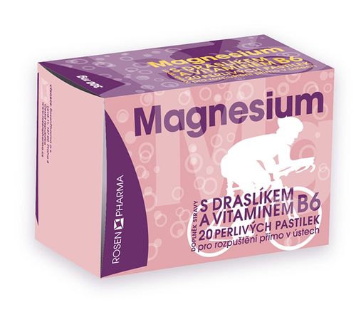 Rosen Magnesium 300 mg 20 perlivých pastilek